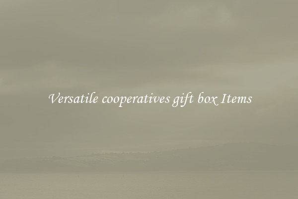 Versatile cooperatives gift box Items