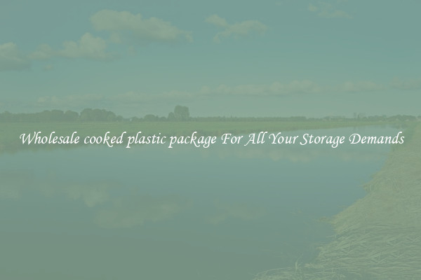 Wholesale cooked plastic package For All Your Storage Demands