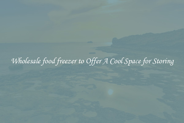 Wholesale food freezer to Offer A Cool Space for Storing