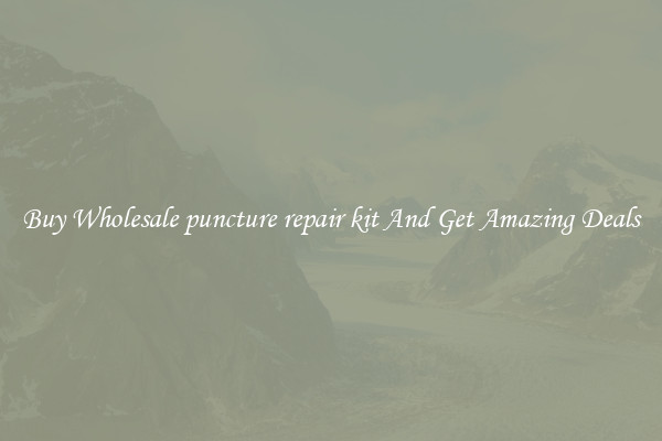 Buy Wholesale puncture repair kit And Get Amazing Deals