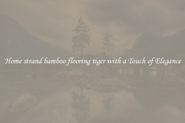 Home strand bamboo flooring tiger with a Touch of Elegance