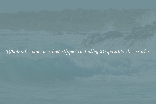 Wholesale women velvet slipper Including Disposable Accessories 