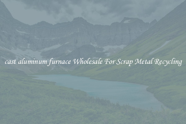 cast aluminum furnace Wholesale For Scrap Metal Recycling