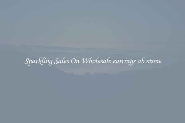 Sparkling Sales On Wholesale earrings ab stone