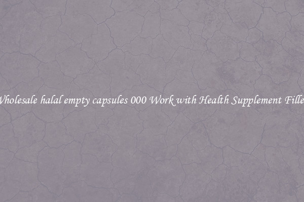 Wholesale halal empty capsules 000 Work with Health Supplement Fillers