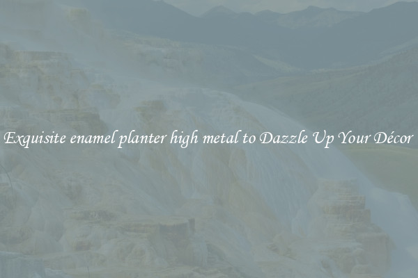Exquisite enamel planter high metal to Dazzle Up Your Décor 