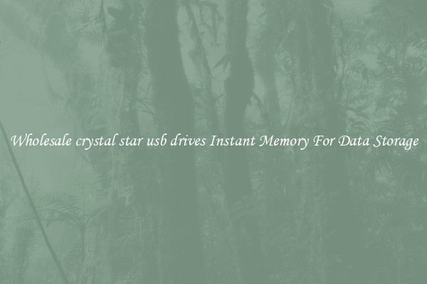 Wholesale crystal star usb drives Instant Memory For Data Storage