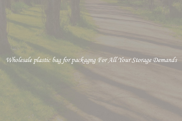 Wholesale plastic bag for packagng For All Your Storage Demands